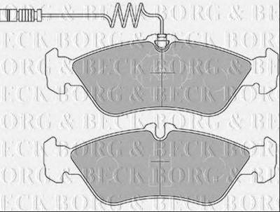BORG & BECK bbp1445 -  Комплект тормозных колодок, дисковый тормоз